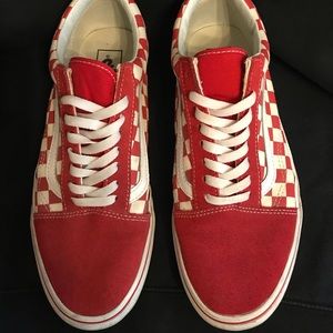 VANS off the wall  PRIMARY CHECK OLD SKOOL Shoes US Mens 10.  EUC